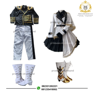 Jual Kostum Drumband Hitam Putih