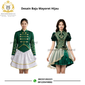 Desain Baju Mayoret Hijau Army