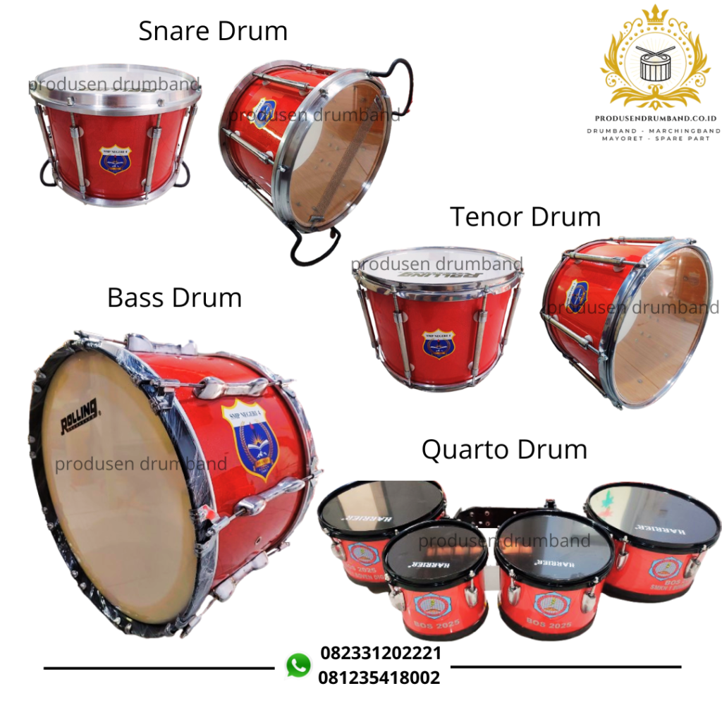 Mengenal Berbagai Jenis Drum Dalam Group Drumband