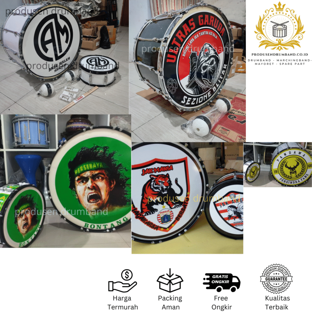 Jual Bass Drum Supporter Custom Berkualitas Untuk Tim Kalian