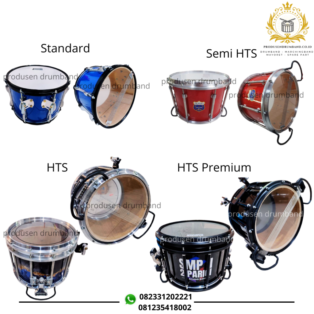 Perbedaan Snare Drum Standart, Semi HTS, HTS, HTS Premium