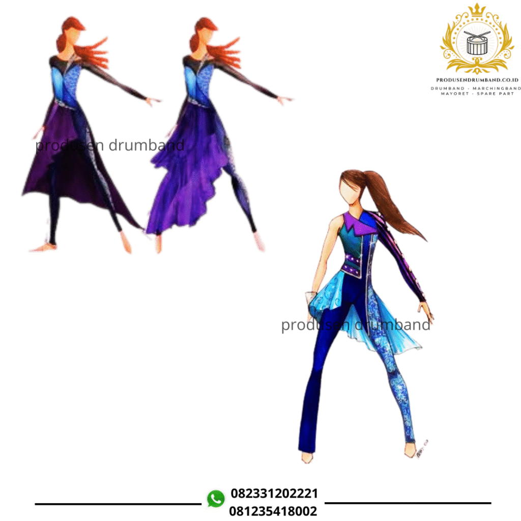 Jual Baju Drumband Printing Colour Guard