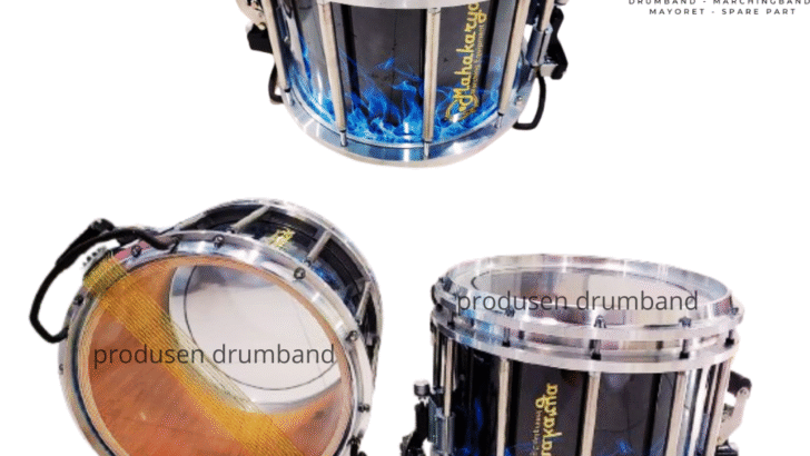 Snare Drum HTS Motif Api Biru