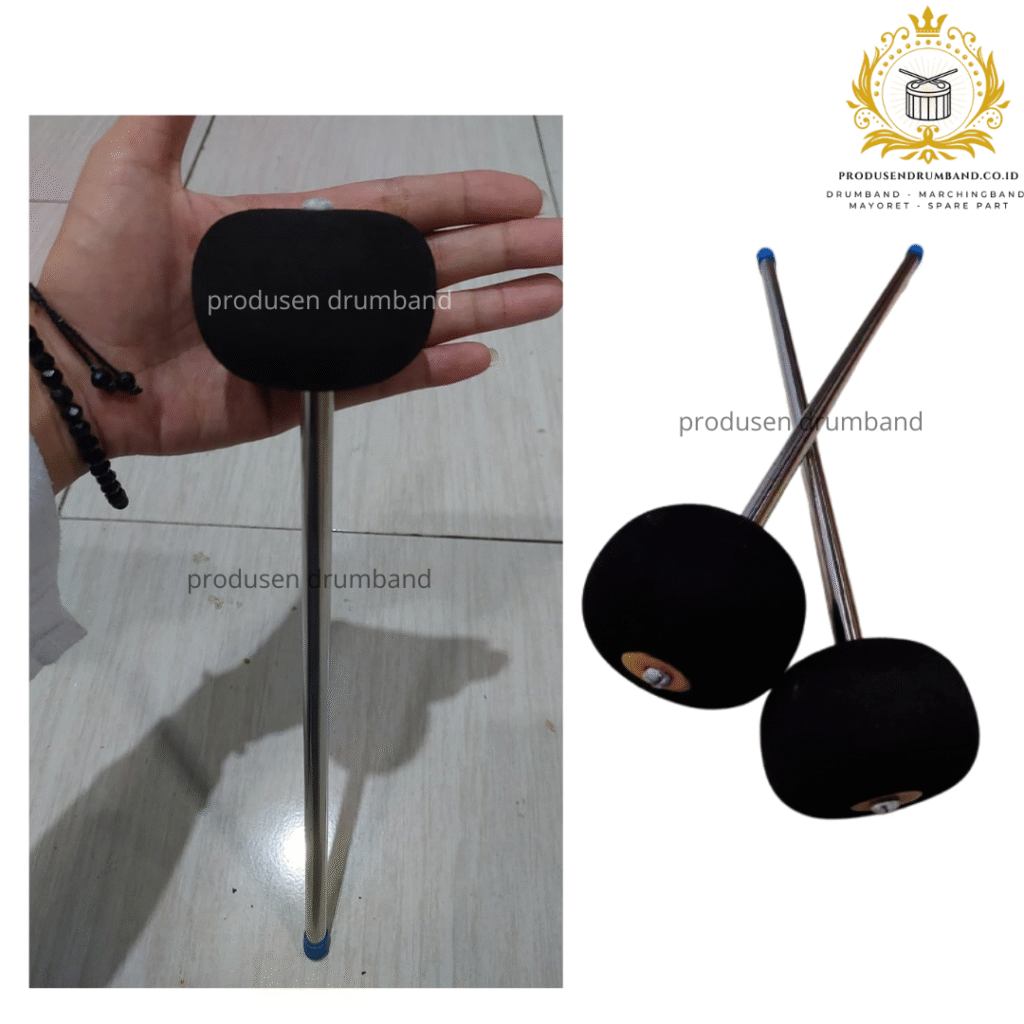 Jual Stik Bass Gagang Stainless, Pilihan Paling Nendang Buat Drumband yang Serius