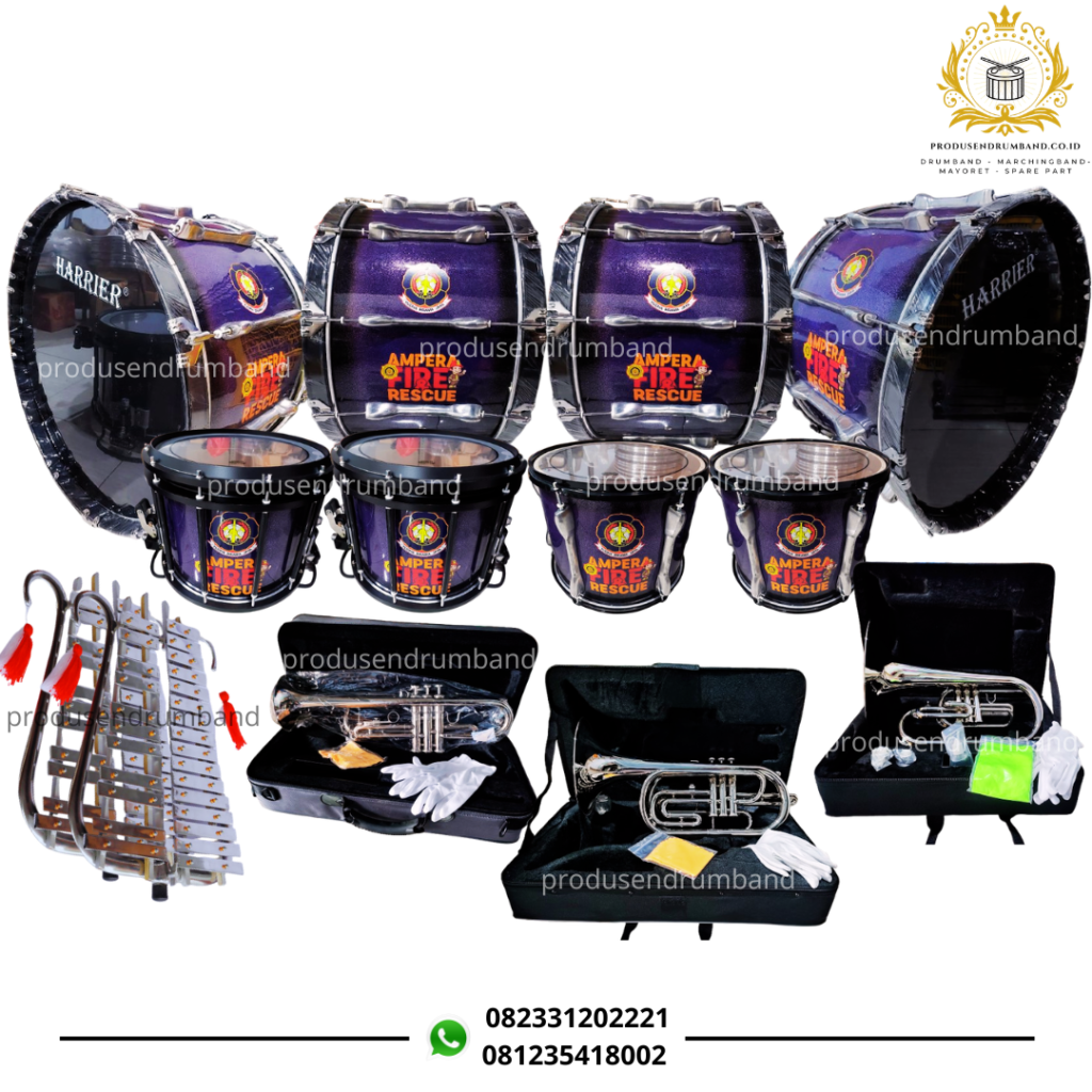 1 Set Drumband untuk Pemadam Kebakaran Simbol Tanggung Jawab