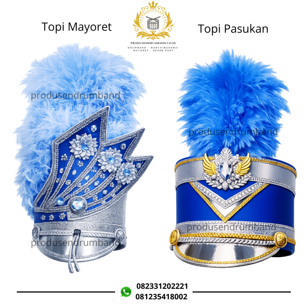 Custom Topi Mayoret dan Pasukan Drumband Model Terbaru