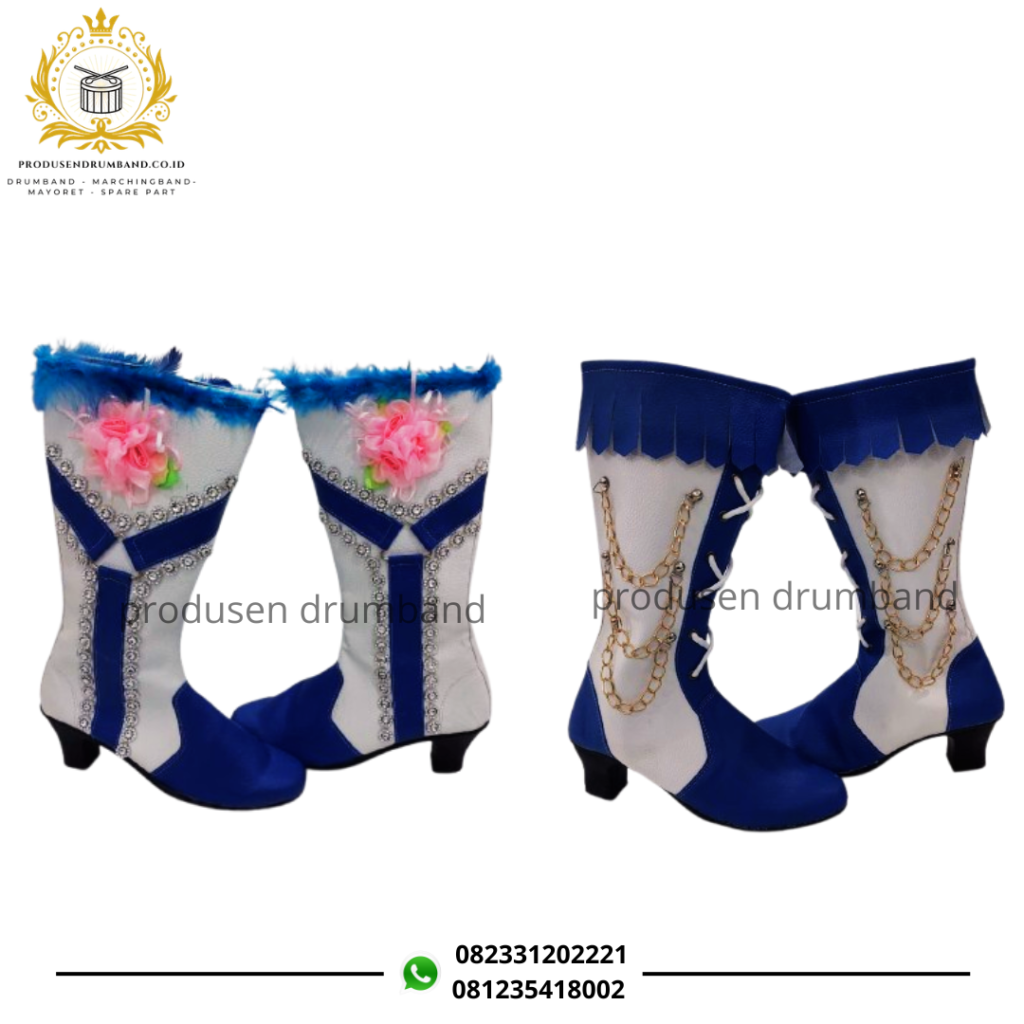 Sepatu Mayoret Biru Model Kekinian, Bikin Penampilan Auto Slay