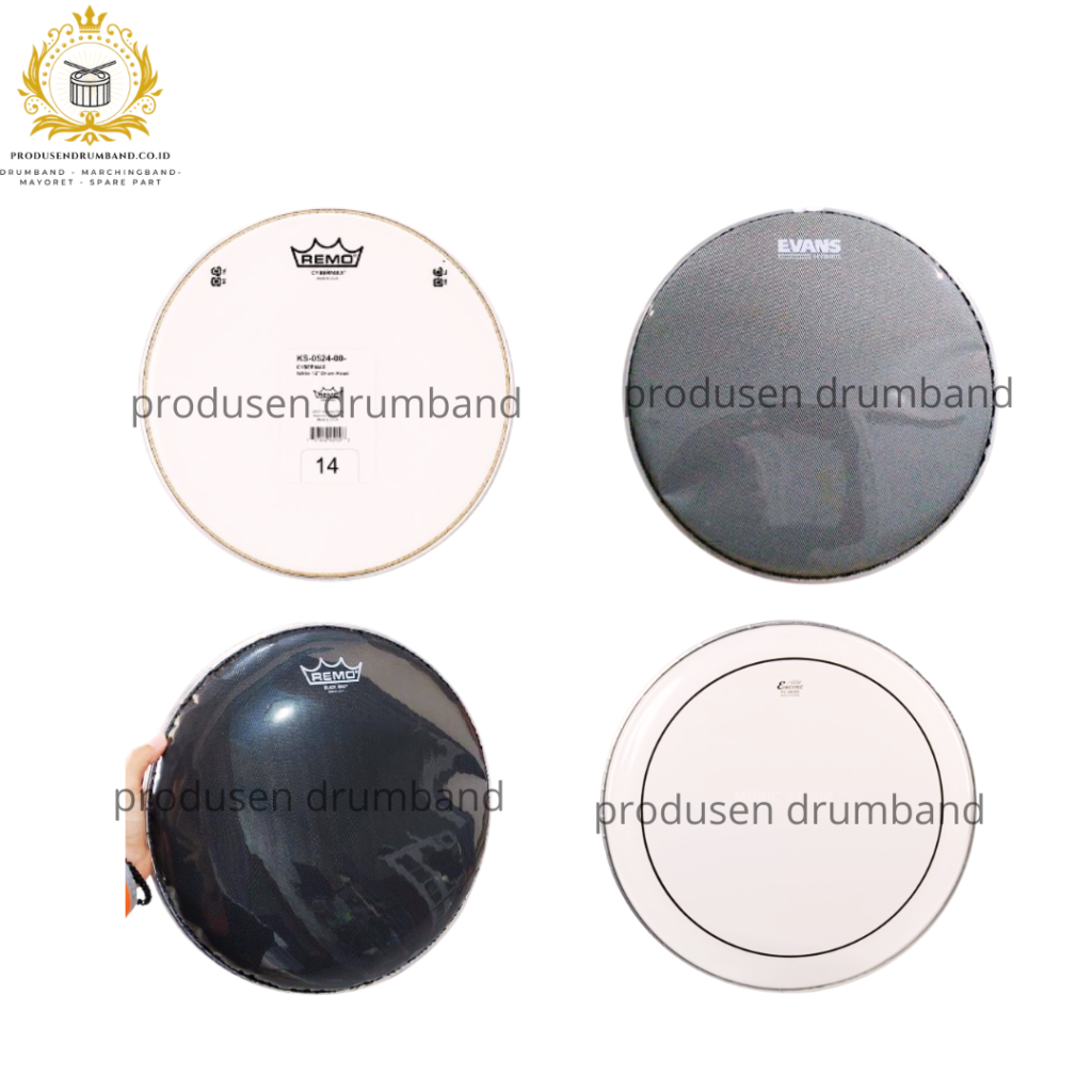 Head Membran Drumband Impor Asli Untuk Snare & Bass Drum