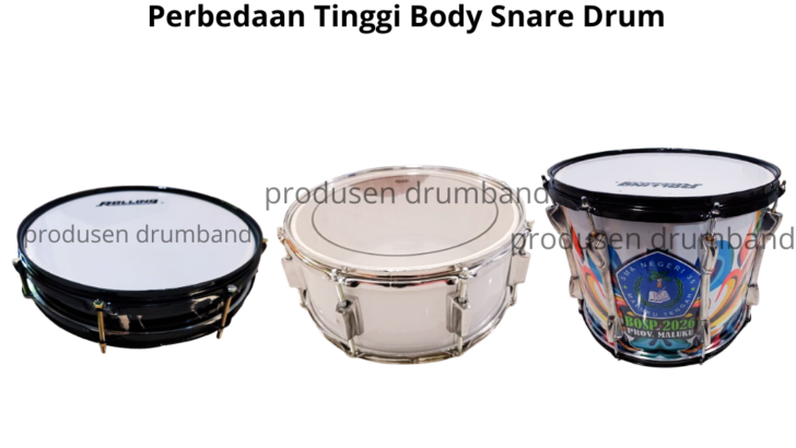 Perbedaan Tinggi Body Snare Drum