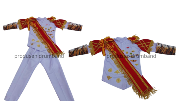 Baju Akademi Full Putih Aksesoris