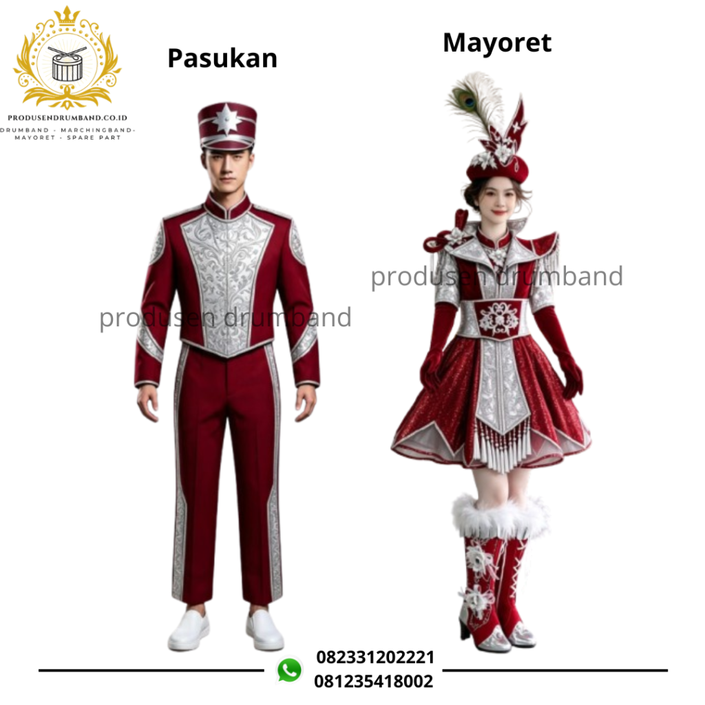 Baju Drumband Warna Maroon Trend 2026 Auto Classy Banget Deh