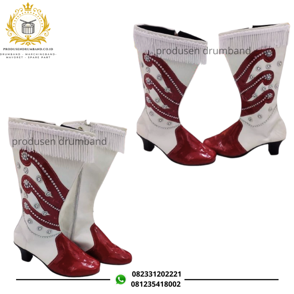 Sepatu Mayoret Warna Maroon Kombinasi Putih, Otw Fyp!