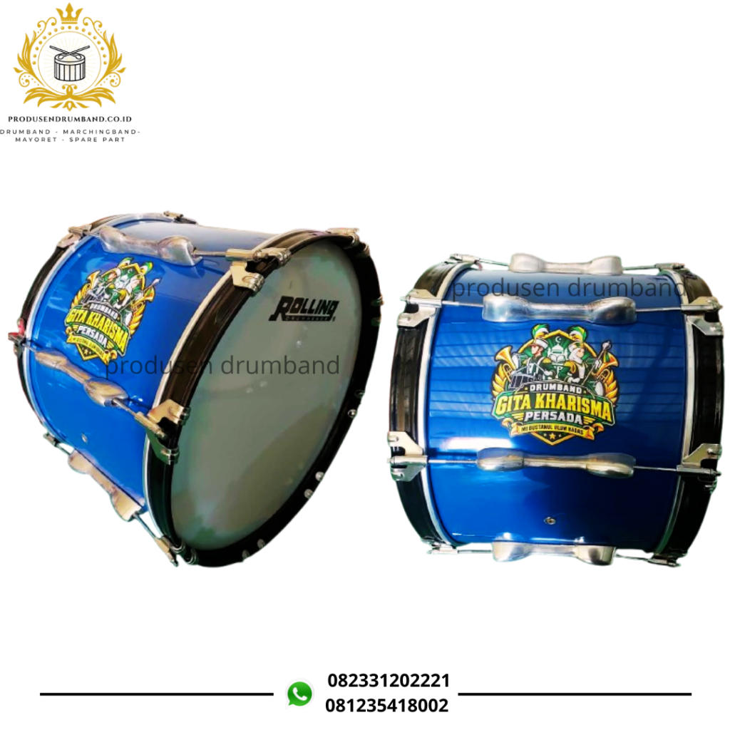 Bass Drum Gratis Logo Custom, Bikin Drumband Makin Keren