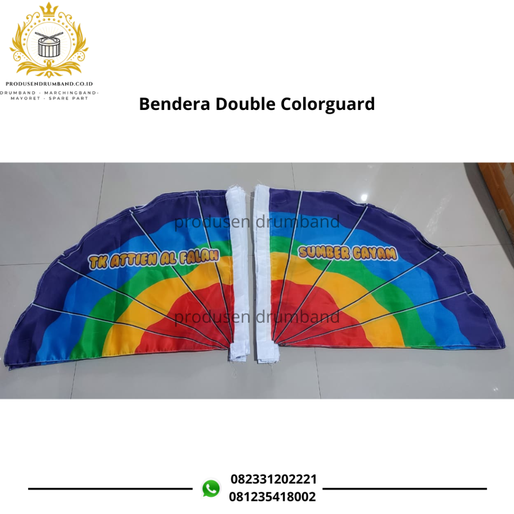 Bendera Colorguard Double Flag,Penampilan Makin Stand Out!