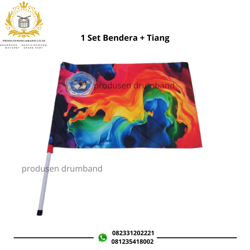 Harga 1 Set Bendera Drumband dan Tiangnya, Worth It Nggak Sih?
