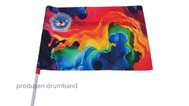 Harga 1 Set Bendera Drumband Plus Tiang