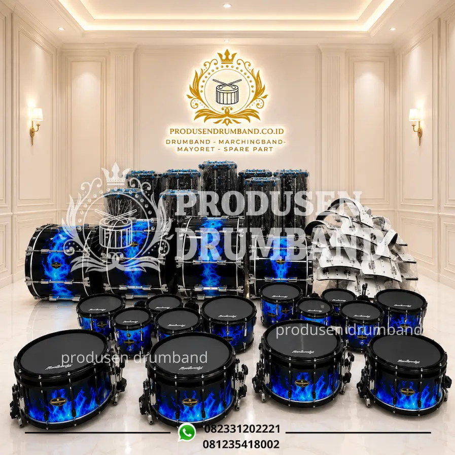 Motif Marchingband Api Biru, Bikin Penampilan Tim Auto Keren! 🔥💙🥁