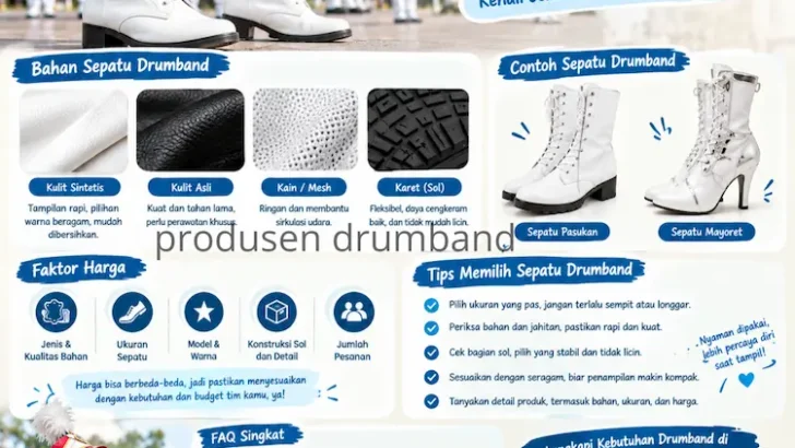 Sepatu Drumband Terbuat dari